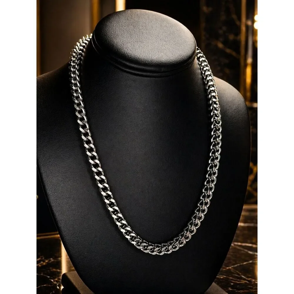 Stainless Steel Thick Franco Necklace